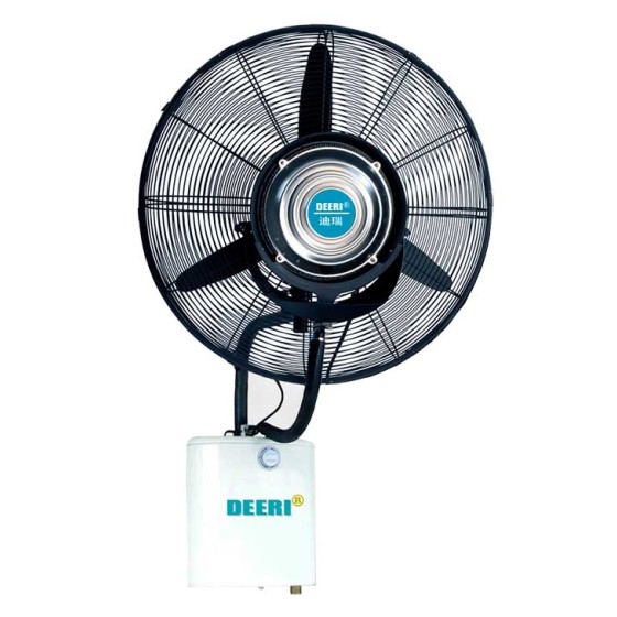 Global summer hot-selling wall-mounted spray humidification cooling dust removal atomization shaking head water mist fan